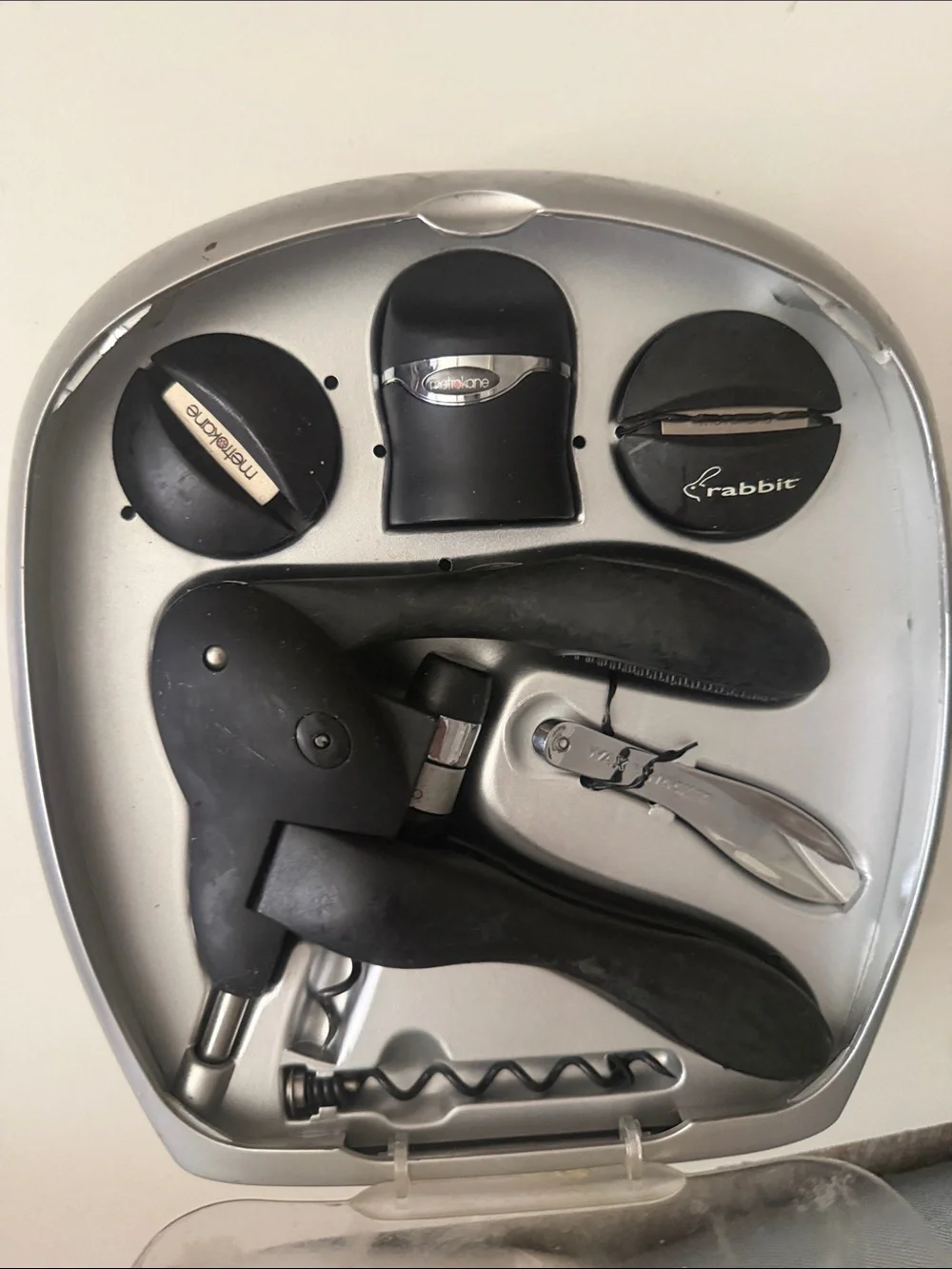 Rabbit & Company Black Corkscrew Set